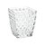 VASO EM VIDRO DECORATIVO RELEVOS TRIANGULARES - Imagem 2