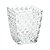 VASO EM VIDRO DECORATIVO RELEVOS TRIANGULARES - Imagem 1