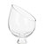 VASO DE VIDRO DECORATIVO COM PÉ TRANSPARENTE - Imagem 2