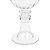 VASO DE VIDRO DECORATIVO COM PÉ TRANSPARENTE E LINHAS EM DETALHE - Imagem 3