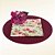 GUARDANAPO FLORAL ROSAS FUNDO VERDE FOLHAS MARROM - Imagem 2