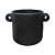 CACHEPOT PRETO EM CIMENTO - Imagem 1