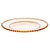 PRATO RASO DE CRISTAL PEARL ÂMBAR 28cm - Imagem 5