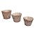 CACHEPOT REDONDO VIME NATURAL COM 3 PEÇAS - Imagem 1