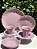 CONJUNTO 6 XÍCARAS PARA CHÁ COM PIRES DE PORCELANA BERGAMA PLUM - Imagem 3