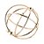 PEÇA DECORATIVA DE METAL DOURADO BALL - Imagem 1