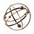 PEÇA DECORATIVA DE METAL DOURADO BALL - Imagem 2