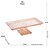 TRAVESSA CRISTAL DE CHUMBO RETANGULAR ROSA 34,5x11CM - Imagem 7