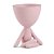 VASO BOB EM POLIRESINA ROSE - Imagem 1