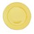 PRATO RASO PORCELANA DROPS AMARELO - Imagem 1