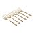 CONJUNTO 6 GARFOS ZAMAC SPRING DOURADO - Imagem 1