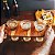CONJUNTO 3 COPOS PARA CERVEJA COM SUPORTE MADEIRA TECA - Imagem 5