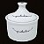 AÇUCAREIRO ALTO PORCELANA GRATIDÃO CORAÇÃO PRETO - Imagem 3