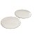 CONJUNTO 2 PRATOS DE SOBREMESA CERÂMICA BRANCO - Imagem 2