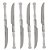 CONJUNTO 6 FACA PARA CHURRASCO DE AÇO INOX - Imagem 2