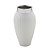 VASO DECORATIVO BRANCO DE CERÂMICA 3D 24X14CM - Imagem 1