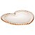 PRATO CRISTAL 30CM CORAÇÃO PEARL ÂMBAR RASO - Imagem 2
