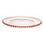 PRATO RASO CRISTAL PEARL ROSA 28 CM - Imagem 2