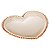 PRATO CRISTAL 25 CM CORAÇÃO PEARL ÂMBAR - Imagem 1