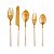 CONJUNTO 5 TALHERES AÇO INOX TURIM DOURADO ROSE - Imagem 1
