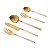 CONJUNTO 5 TALHERES AÇO INOX TURIM DOURADO ROSE - Imagem 2