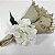 CONJUNTO 4 ANÉIS PARA GUARDANAPOS HORTÊNCIA BRANCO - Imagem 2