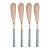 CONJUNTO 4 ESPÁTULAS AÇO INOX TURIM ROSE/AZUL - Imagem 1
