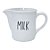 LEITEIRA DE PORCELANA BRANCA CORAÇÃO PRETO ALTA MILK 350 ML - Imagem 1