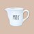 LEITEIRA DE PORCELANA BRANCA CORAÇÃO PRETO ALTA MILK 350 ML - Imagem 2