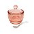 AÇUCAREIRO CRISTAL COM COLHER PEARL ROSA - Imagem 4
