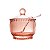 AÇUCAREIRO CRISTAL COM COLHER PEARL ROSA - Imagem 2