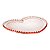 PRATO CRISTAL DE CHUMBO CORAÇÃO PEARL ROSA 18cm - Imagem 1