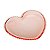 PRATO CRISTAL DE CHUMBO CORAÇÃO PEARL ROSA 18cm - Imagem 2