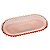 TRAVESSA CRISTAL DE CHUMBO OVAL PEARL ROSA 30X15 CM - Imagem 1
