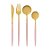 CONJUNTO 4 TALHERES  DOURADO E ROSE - Imagem 1