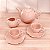 CONJUNTO 4 PEÇAS PARA CHÁ DE PORCELANA BUTTERFLY ROSA - Imagem 1