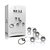 Kit 5 Bolinhas Tailandesas de Metal Prata Lust Metal - Imagem 1