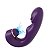 Vibrador recarregável Purple de Ponto G e Clitóris com Pulsação - Imagem 1