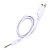 Cabo Carregador USB Pino Fino P1 2,5 mm Branco - 75 cm - Imagem 2