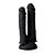 Prótese dupla black com ventosa 18x4 e 16x3cm - Imagem 2