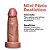 Dildo Mini Marrom 10x3cm - Imagem 2