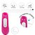 Vibrador de Casal com controle Recarregável - Heart Sweety - Imagem 5