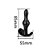 Plug Butt mini em silicone macio com Esfera Menor 8,5x4,5cm - Imagem 2