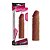 Capa peniana marrom Pleasure X-Tender 19,5x4cm - Imagem 4