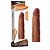 Capa Peniana marrom Pleasure X-Tender 19x4cm - Imagem 3