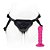 Cinta Strap On ajustável com plug escalonado pink 13x3cm - Imagem 1