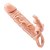 Capa peniana extensora com vibro Brave Man 17x4cm - Imagem 1