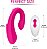 Vibrador de casal Acqua Pink recarregável com controle - Imagem 5
