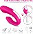 Vibrador de casal Acqua Pink recarregável com controle - Imagem 6