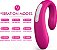 Vibrador de casal Acqua Pink recarregável com controle - Imagem 2